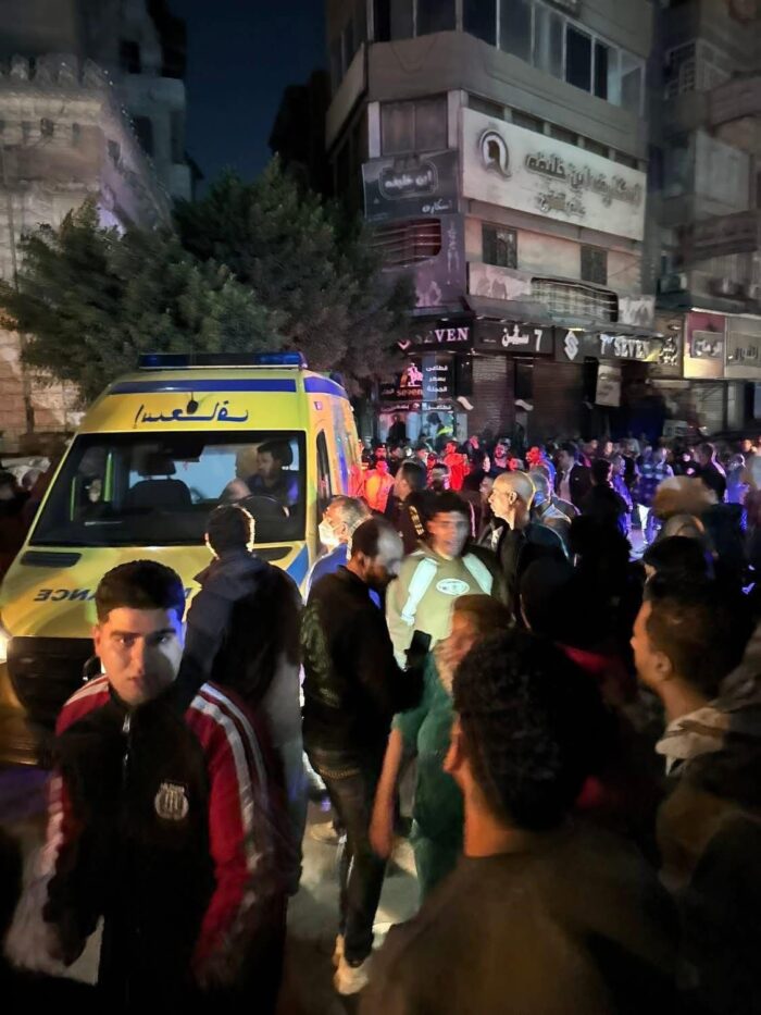 حريق مول رأفت صيام بالمنصورة