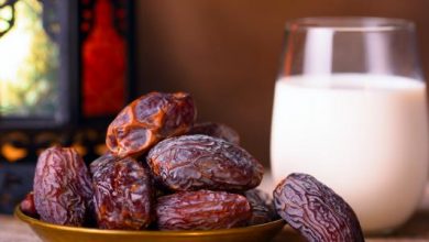 فوائد التمر مع الحليب