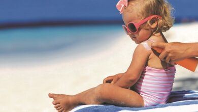 افضل انواع واقي الشمس للاطفال